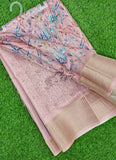 Lovely Digital Print Moss Georgette Saree