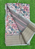 Lovely Digital Print Moss Georgette Saree