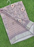 Lovely Digital Print Moss Georgette Saree