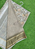 Lovely Digital Print Moss Georgette Saree