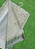 Lovely Digital Print Moss Georgette Saree