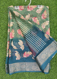 Lovely Printed Georgette Saree in Self Design