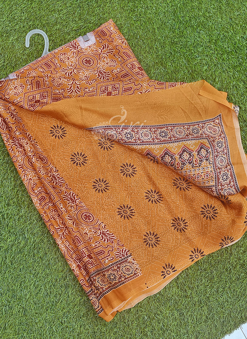 Beautiful Digital Print Soft Georgette Saree