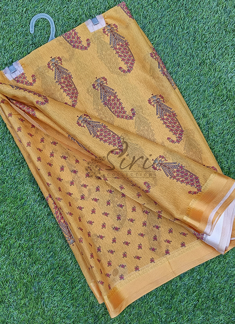 Beautiful Digital Print Georgette Saree