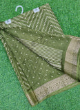 Latest Printed Moss Georgette Saree