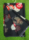 Trendy Digital Print Georgette Saree