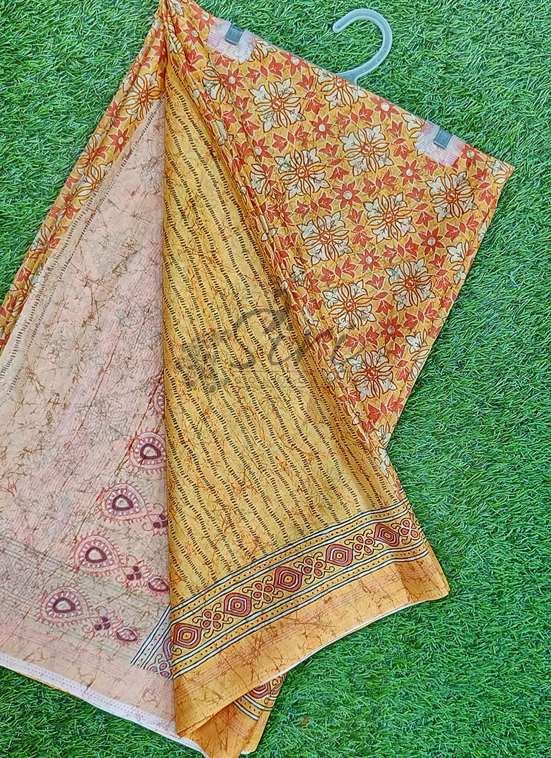 Beautiful Digital Print Crepe Georgette Saree