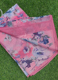 Latest Multi Colour Digital Print Crush Saree with Blouse