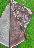 Latest Digital Print Shimmer Georgette Saree