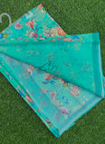 Beautiful Digital Print Floral Georgette Saree with Blouse
