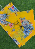 Beautiful Digital Print Floral Georgette Saree with Blouse