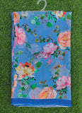 Beautiful Digital Print Floral Georgette Saree with Blouse