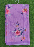 Beautiful Digital Print Floral Georgette Saree with Blouse
