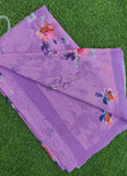 Beautiful Digital Print Floral Georgette Saree with Blouse
