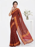 Latest Beautiful Digital Print Crepe Georgette Saree