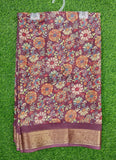 Lovely Printed Georgette Saree in Self Design