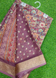 Lovely Printed Georgette Saree in Self Design