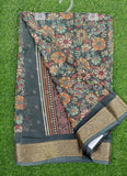 Lovely Printed Georgette Saree in Self Design