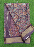 Lovely Printed Georgette Saree in Self Design