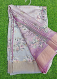 Lovely Digital Print Moss Georgette Saree