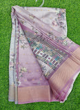 Lovely Digital Print Moss Georgette Saree