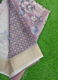 Lovely Digital Print Moss Georgette Saree