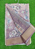 Lovely Digital Print Moss Georgette Saree