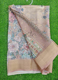 Lovely Digital Print Moss Georgette Saree