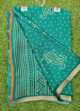 Beautiful Printed Moss Georgette Saree