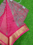 Beautiful Printed Moss Georgette Saree