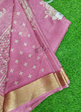 Lovely Printed Georgette Saree in Self Design