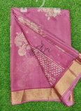 Lovely Printed Georgette Saree in Self Design