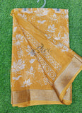 Lovely Printed Georgette Saree in Self Design