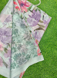 Beautiful Digital Print Crepe Georgette Saree