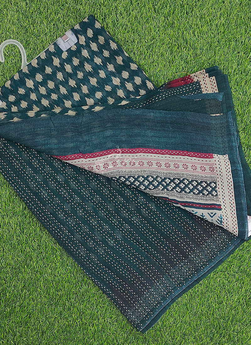 Premium Quality Digital Print Georgette Saree with Blouse