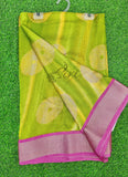 Vibrant Moss Georgette Saree