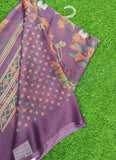 Lovely Georgette Saree in Self Shimmer Stripes