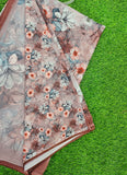 Lovely Digital Print Designer Georgette Saree