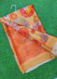 Beautiful Digital Print Crepe Georgette Saree