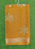 Lovely Printed Georgette Saree in Self Design
