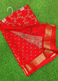 Lovely Printed Georgette Saree in Self Design