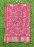 Lovely Printed Georgette Saree in Self Design