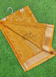 Lovely Printed Georgette Saree in Self Design