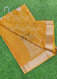 Lovely Printed Georgette Saree in Self Design
