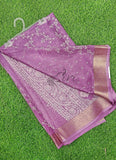 Lovely Printed Georgette Saree in Self Design