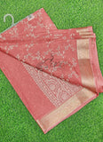 Lovely Printed Georgette Saree in Self Design