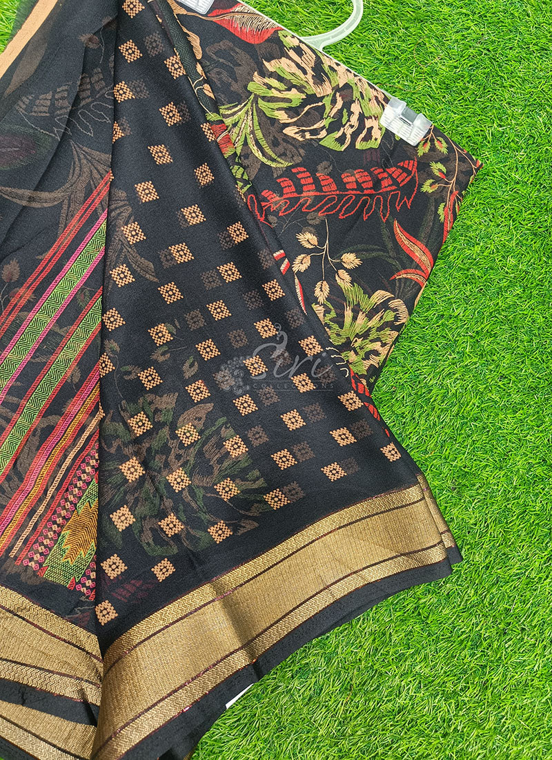 Lovely Printed Georgette Saree