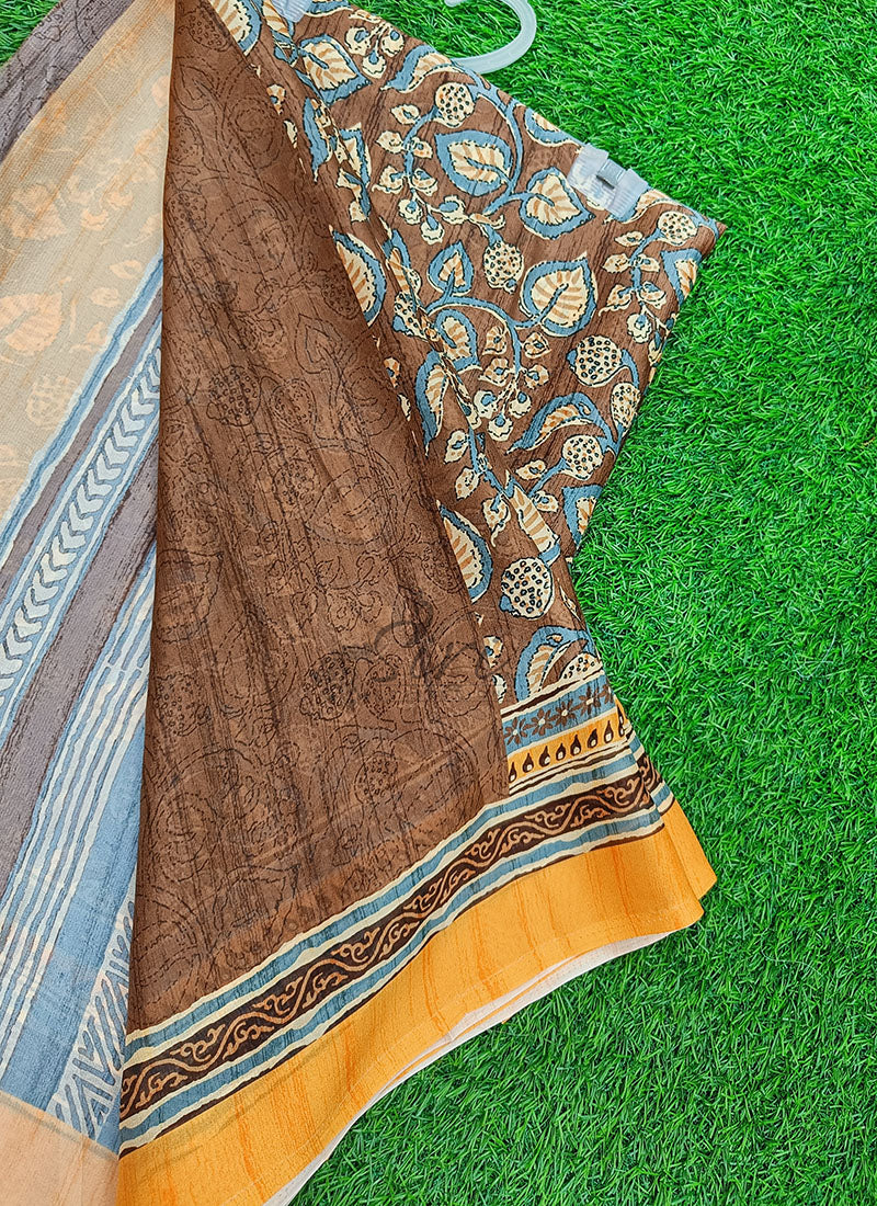 Beautiful Digital Print Crepe Georgette Saree