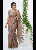 Lovely Digital Print Georgette Saree