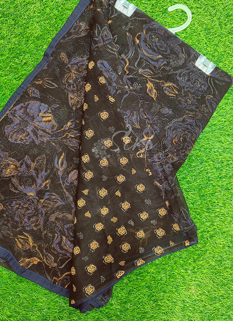 Beautiful Printed Georgette Saree